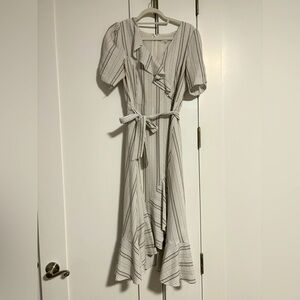 Calvin Klein v-neck summer flare dress